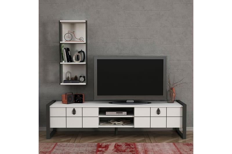 Tera Home Tv-bänk - Trä/Grå - Möbler - Tv möbel & mediamöbel - TV-möbelset