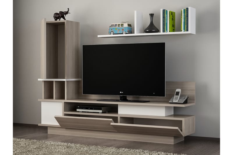Vintalle Tv-bänk med Dold Förvaring - Vit - Möbler - Tv möbel & mediamöbel - TV-möbelset