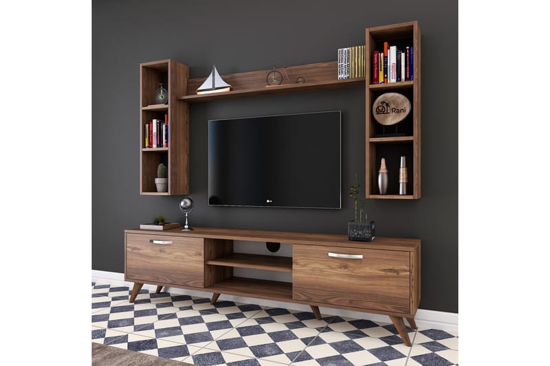 Virkesbo TV-Möbelset 180 cm - Brun - Möbler - Tv möbel & mediamöbel - TV-möbelset