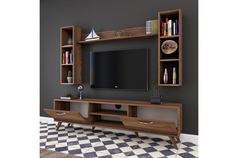 Virkesbo TV-Möbelset 180 cm - Brun - Möbler - Tv möbel & mediamöbel - TV-möbelset
