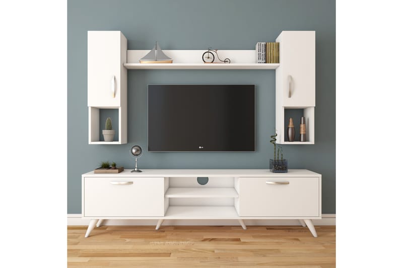 Virkesbo TV-Möbelset 180 cm - Vit - Möbler - Tv möbel & mediamöbel - TV-möbelset
