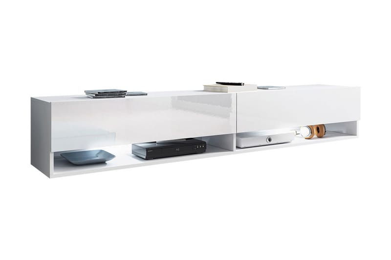 Cuguen Tv-skåp 180 cm RGB LED - Vit - Möbler - Tv-möbler & mediamöbler - TV-skåp