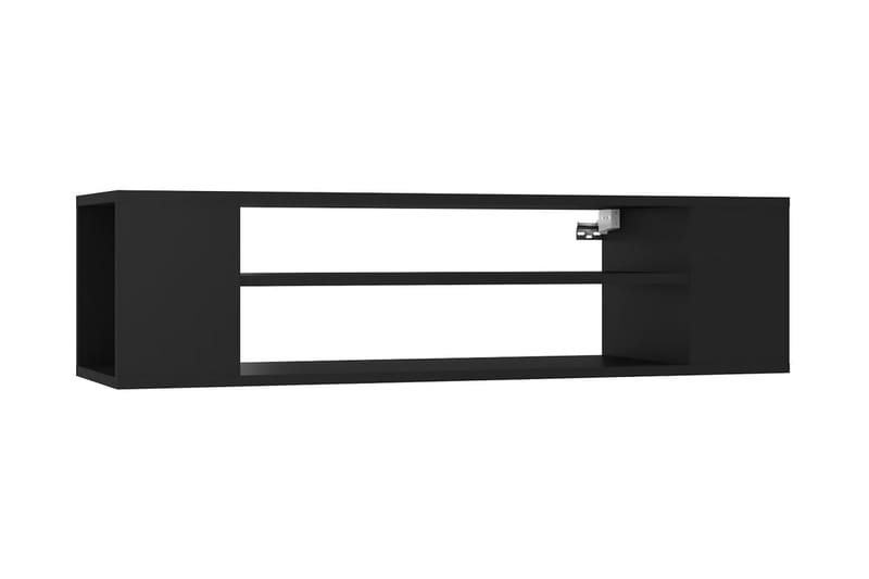 TV-väggskåp svart 100x30x26,5 cm spånskiva - Svart - Möbler - Stolar & fåtöljer - Sittbänk - Skobänk & skohylla med bänk