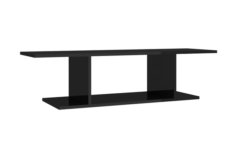 Väggmonterat tv-skåp svart högglans 103x30x26,5 cm - Svart - Möbler - Tv möbel & mediamöbel - TV skåp