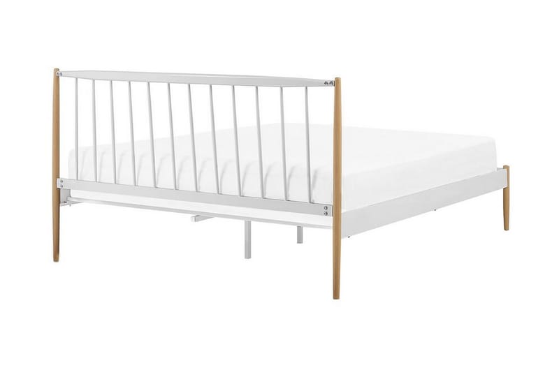 Parlan Säng 160x200 cm - Vit/Brun - Möbler - Säng - Dubbelsäng