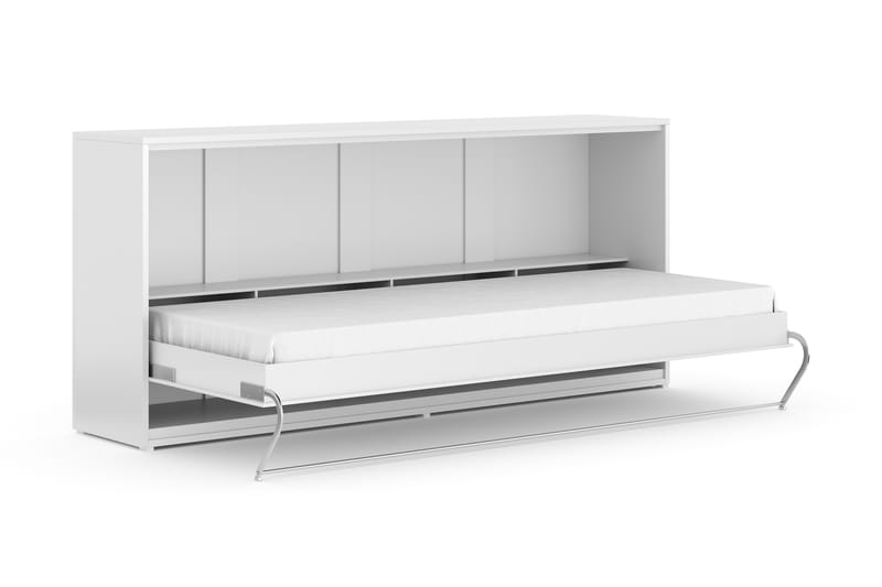 Compact Sängskåp 90x200 Horisontellt - Vit - Möbler - Sängar - Gästsäng & extrasäng - Sängskåp