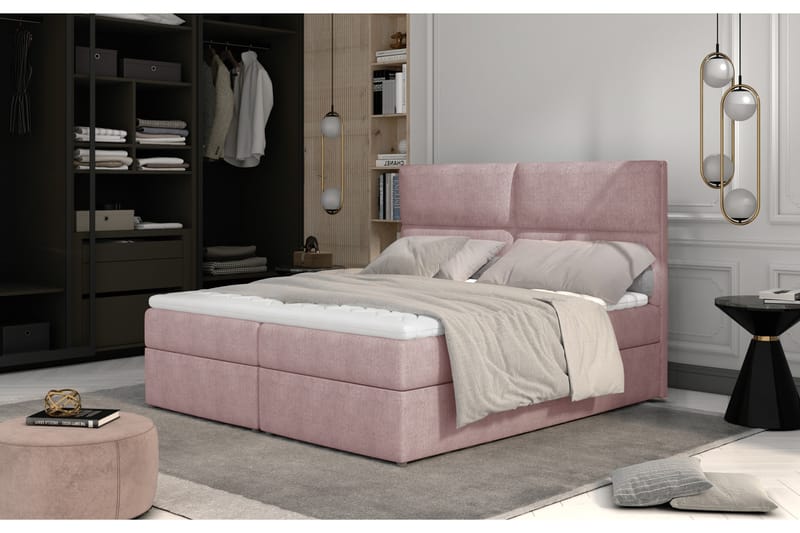 Amberan Sängpaket 140x200 cm - Ljusrosa - Möbler - Säng - Komplett sängpaket