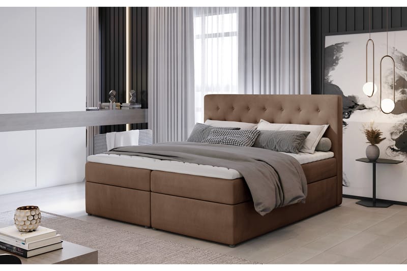 Eloree Sängpaket 140x200 cm - Ljusbrun - Möbler - Säng - Komplett sängpaket