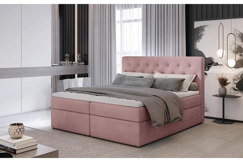 Eloree Sängpaket 160x200 cm - Ljusrosa - Möbler - Säng - Komplett sängpaket