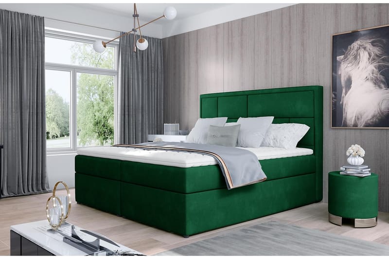 Emeron Sängpaket 160x200 cm - Grön - Möbler - Säng - Komplett sängpaket