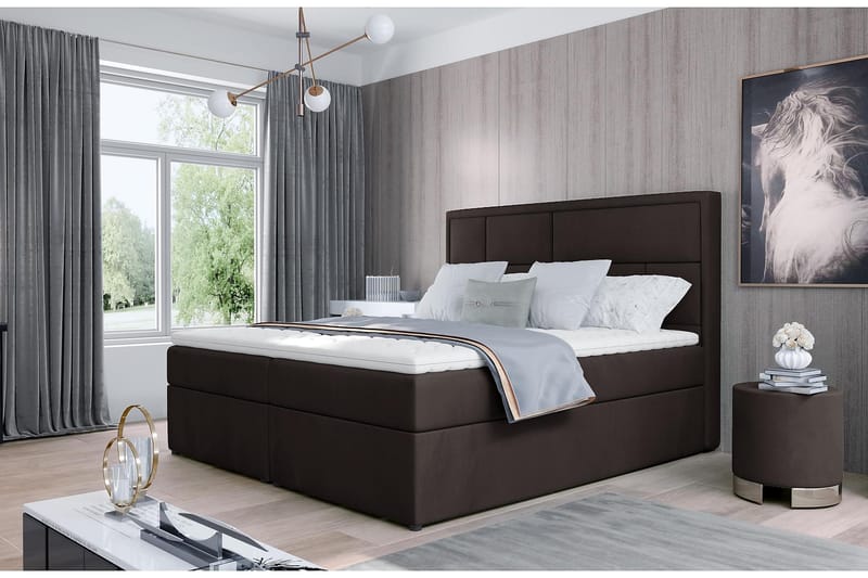 Emeron Sängpaket 180x200 cm - Brun - Möbler - Sängar - Komplett sängpaket