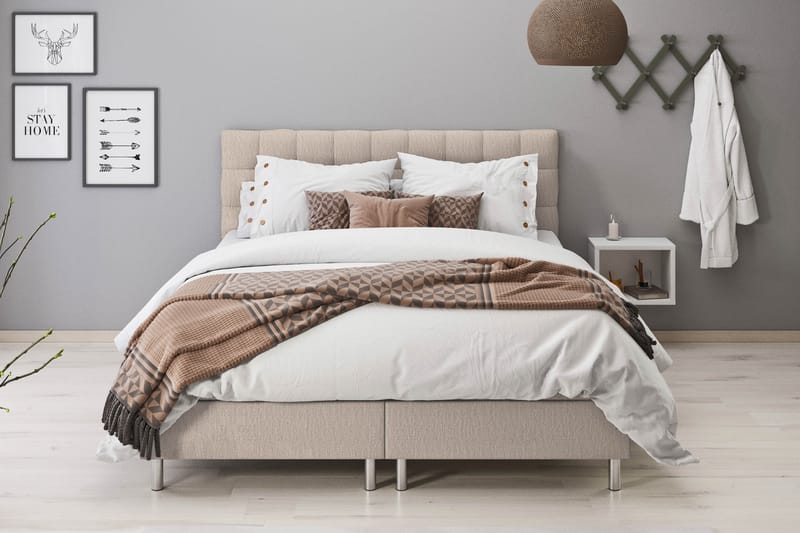 Montana Sängpaket 160x200 - Beige - Möbler - Säng - Komplett sängpaket
