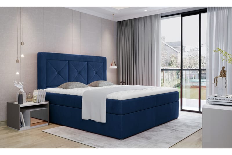 Sidria Sängpaket 140x200 cm - Blå - Möbler - Sängar - Komplett sängpaket