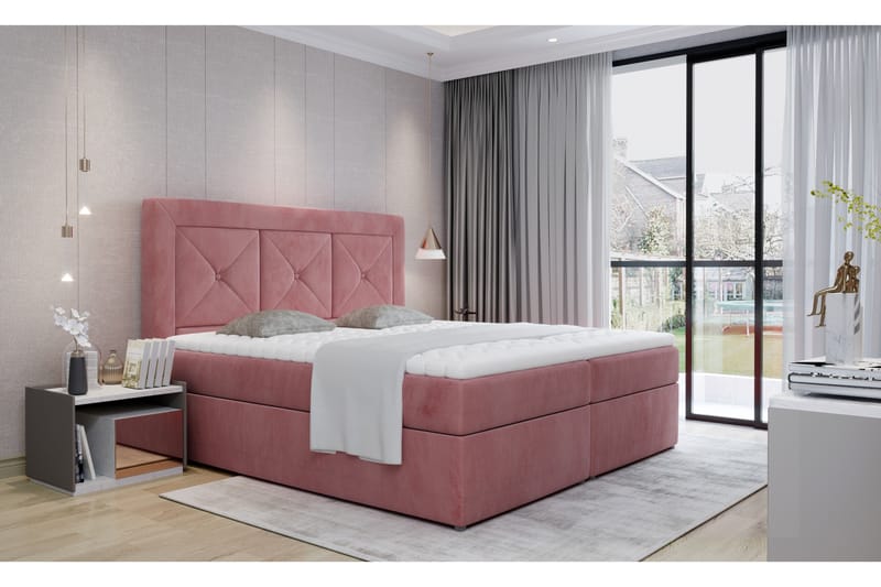 Sidria Sängpaket 140x200 cm - Ljusrosa - Möbler - Säng - Komplett sängpaket