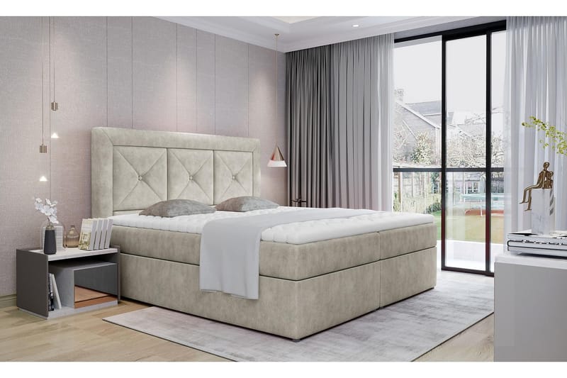 Sidria Sängpaket 160x200 cm - Beige - Möbler - Säng - Kontinentalsäng
