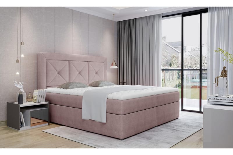 Sidria Sängpaket 160x200 cm - Ljusrosa - Möbler - Säng - Komplett sängpaket
