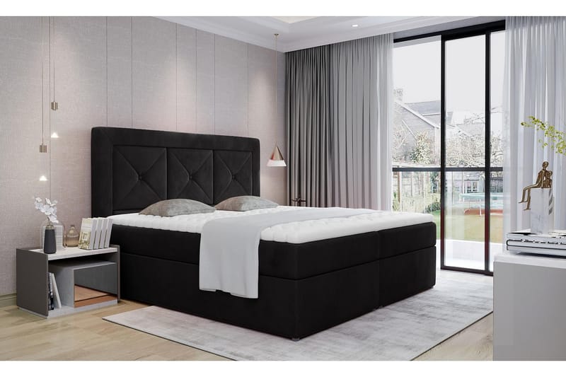 Sidria Sängpaket 180x200 cm - Svart - Möbler - Säng - Sängar med förvaring