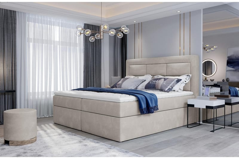 Vivera Sängpaket 180x200 cm - Beige - Möbler - Bord & matgrupper - Avlastningsbord - Sängbord & nattduksbord