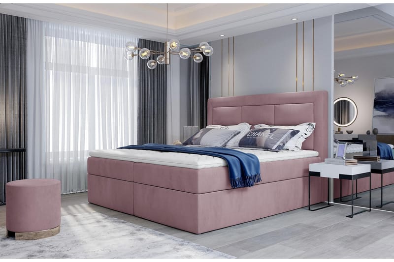 Vivera Sängpaket 180x200 cm - Ljusrosa - Möbler - Säng - Kontinentalsäng