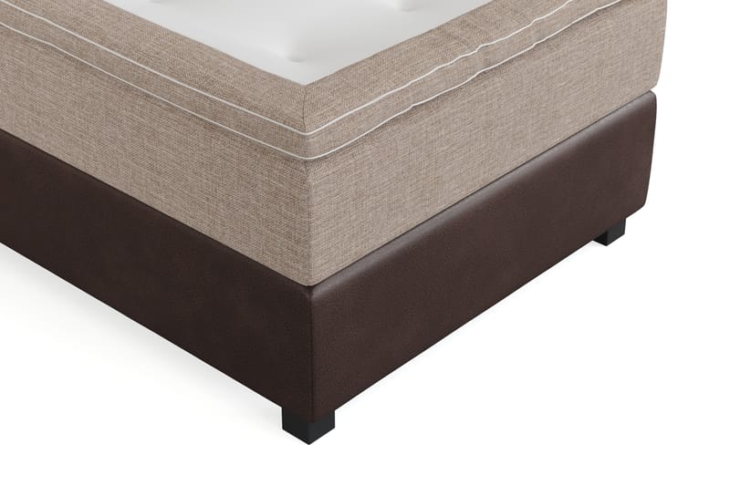 Cuba Sängpaket 105x200 med Två Beiga Kuddar - (+Fler val) Beige/Brun - Möbler - Säng - Kontinentalsäng
