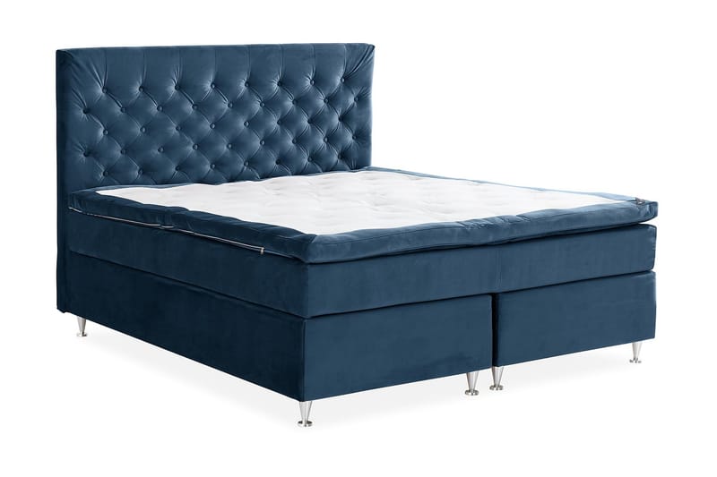 Kontinental SAFIR Velour Komplett Sängpaket 160x200 - Kinnabädden - Möbler - Sängar - Kontinentalsängar