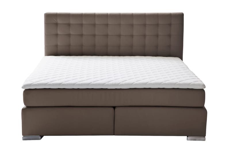 Lennoa Sängpaket Kontinentalsäng 160x200 cm H2 - Brun/Krom - Möbler - Säng - Komplett sängpaket