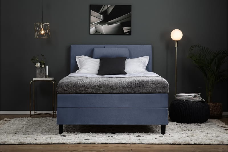 Lucky Kontinentalsäng 120x200 cm - Mörkblå - Möbler - Säng - Kontinentalsäng