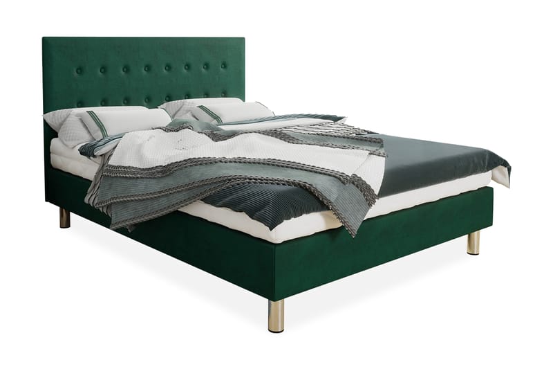 Lux Kontinentalsäng 120x204 cm - Grön - Möbler - Säng - Komplett sängpaket