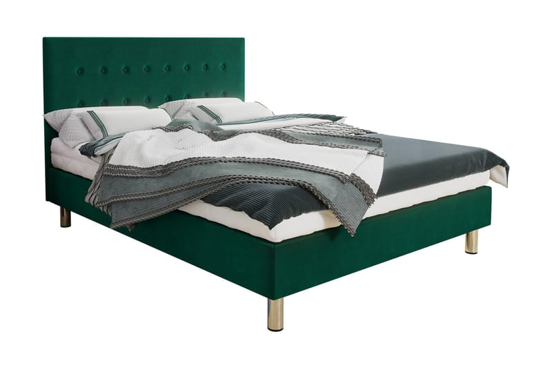 Lux Kontinentalsäng 120x204 cm  Grön - Grön - Möbler - Säng - Ramsäng & resårbotten
