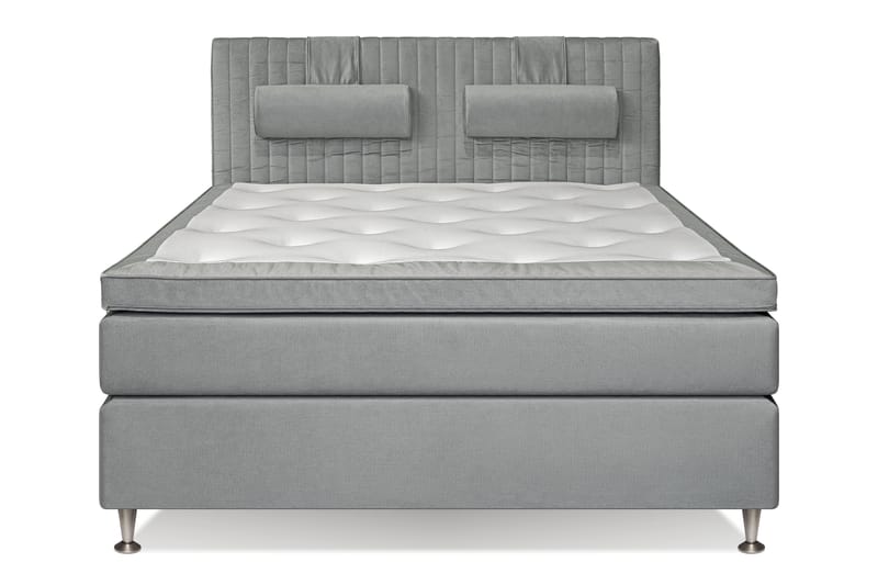 MEGA Kontinentalsäng 160x200 cm - Ljusgrå - Möbler - Säng - Komplett sängpaket