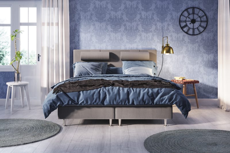 Meja Sängpaket 160x200 - Ljusgrå - Möbler - Säng - Kontinentalsäng