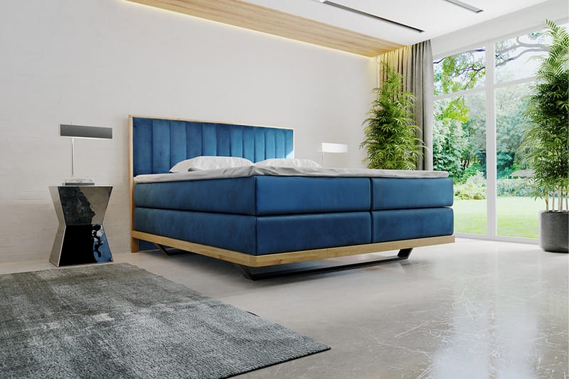 Oslo Sängpaket 140x200 cm - Blå - Möbler - Säng - Kontinentalsäng