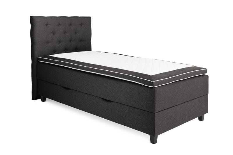 Royal Sängpaket med Förvaring 80x200 cm - Mörkgrå - Möbler - Säng - Kontinentalsäng