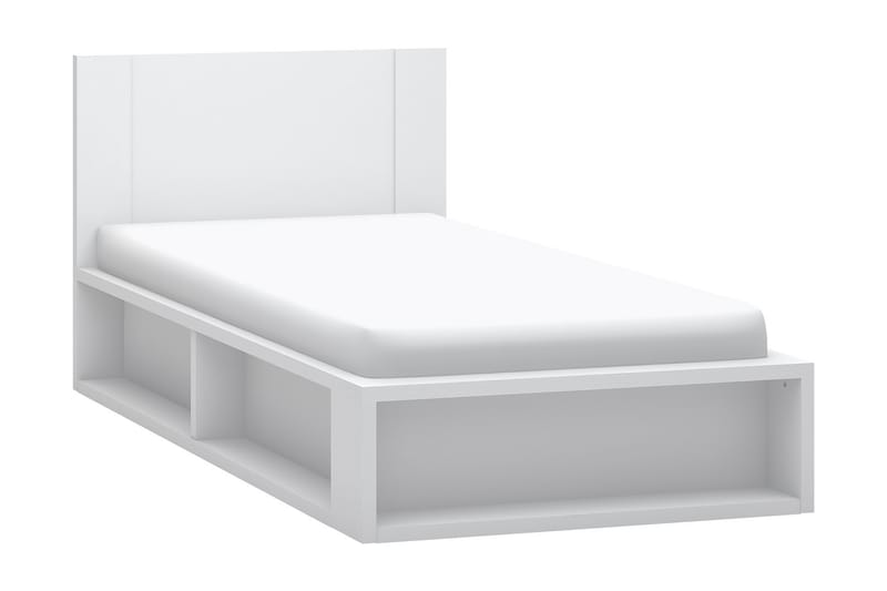 Bed with floor 120x200 4You by  white - VOX - Möbler - Säng - Ramsäng & resårbotten
