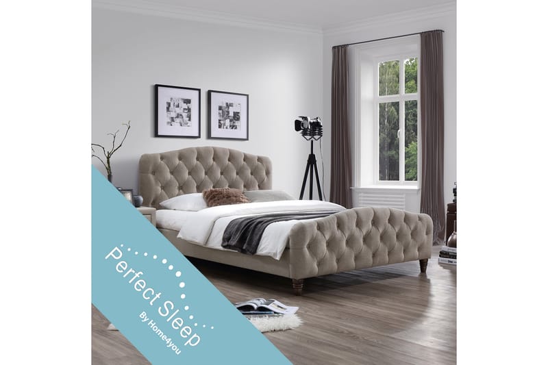 Säng SANDRA med madrass HARMONY DELUX 160x200cm - Möbler - Säng - Ramsäng & resårbotten