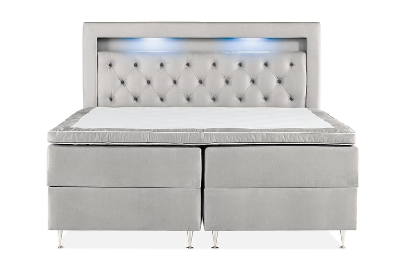Alessia Förvaringssäng 160x200 - Ljusgrå - Möbler - Säng - Komplett sängpaket