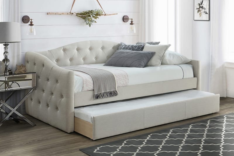 Atlanta Säng 90x205 cm - Grå - Möbler - Säng - Sängar med förvaring - Enkelsäng med förvaring