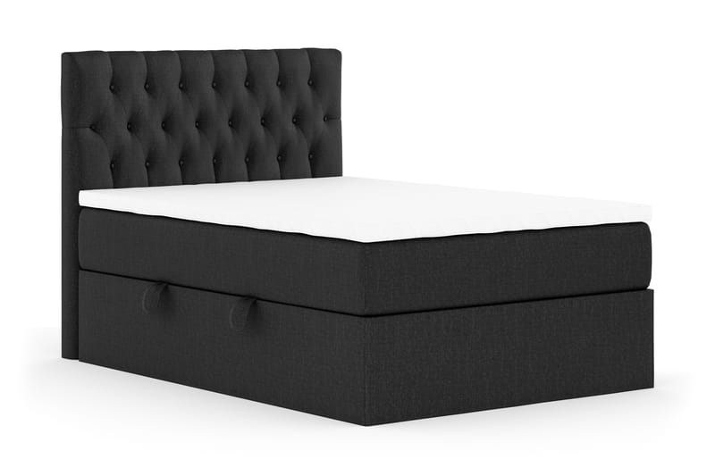 Boxy Box Bed 120x200 cm - Svart/Grå - Möbler - Säng - Sängar med förvaring