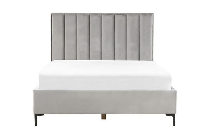 Dubbelsäng med förvaring 140x200 cm grå SEZANNE - Grå - Möbler - Säng - Sängar med förvaring