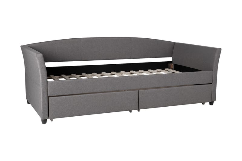 Genesis Säng 90x200 cm - Grå - Möbler - Säng - Sängar med förvaring - Enkelsäng med förvaring