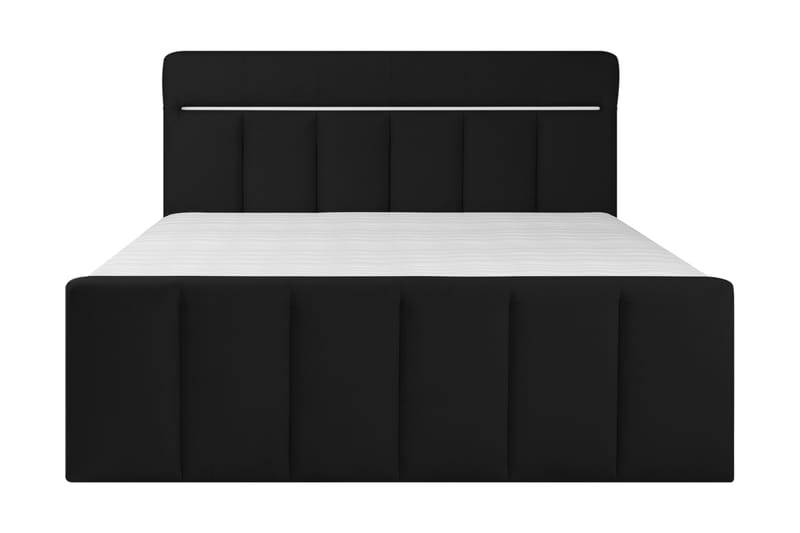 Lysekil Säng med Förvaring 160x200 LED - Mörkgrå - Möbler - Säng - Sängar med förvaring