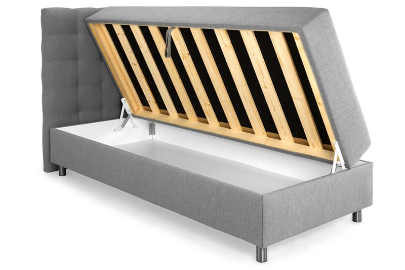 Montana Förvaringssäng 90x200 cm - Ljusgrå - Möbler - Säng - Sängar med förvaring
