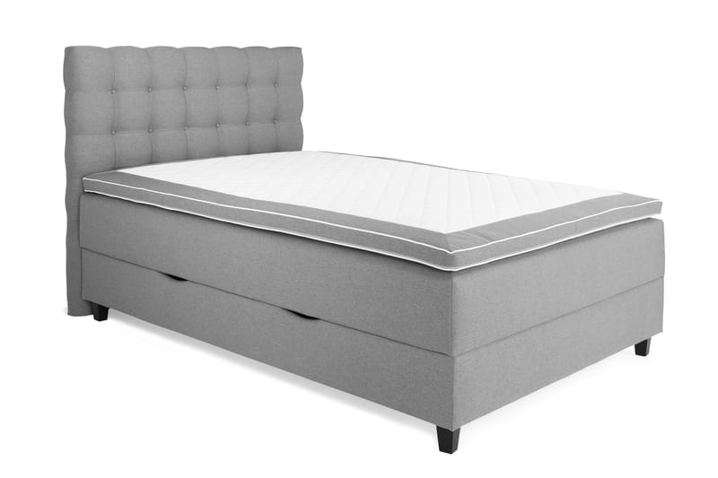 Royal Kontinentalsäng med Förvaring 140x200  Ljusgrå - Ljusgrå (+Fler val) - Möbler - Säng - Sängar med förvaring