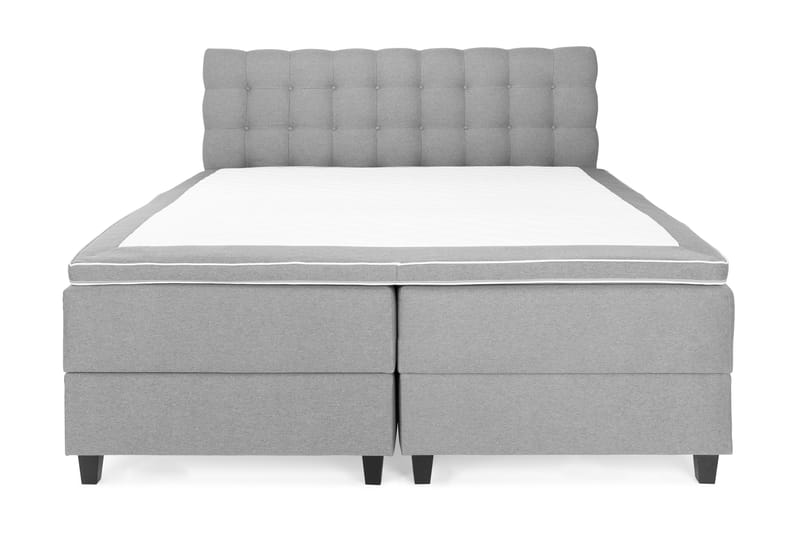 Royal Kontinentalsäng med Förvaring 180x200 cm - Ljusgrå - Möbler - Sängar - Sängar med förvaring - Dubbelsäng med förvaring