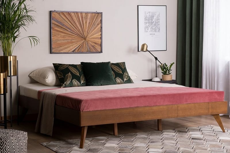 Berric Dubbelsäng 160|200 cm - Trä/Natur - Möbler - Säng - Sängram & sängstomme