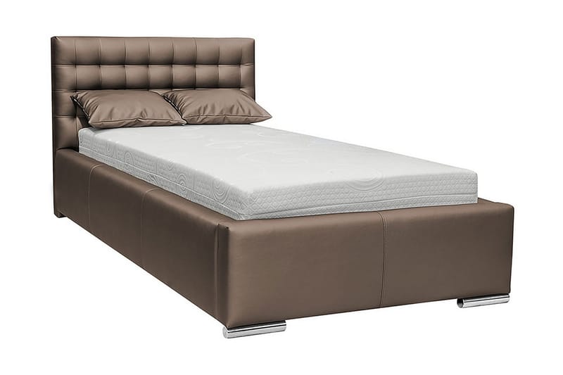 Faldet Enkelsäng 90x200 cm - Brun - Möbler - Säng - Sängram & sängstomme
