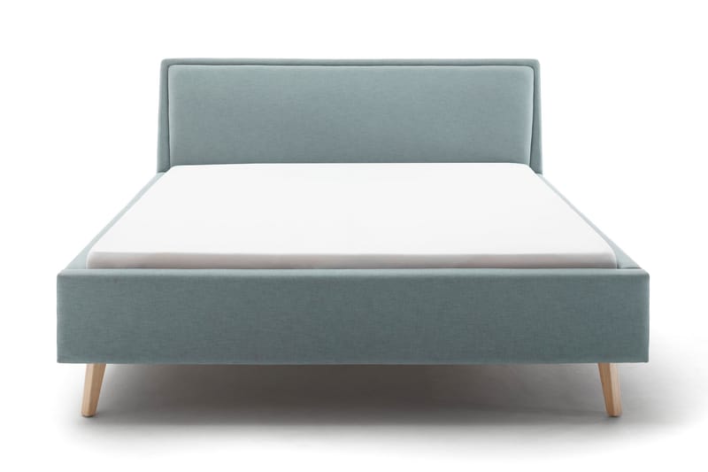 Fumiya Sängram 160x200 cm - (+Fler val) Isblå/Tyg - Möbler - Säng - Sängram & sängstomme