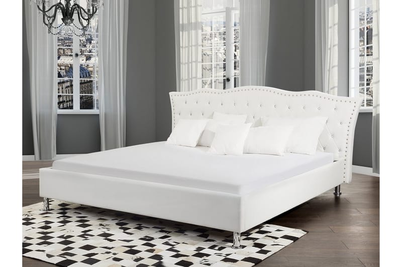 Metz Dubbelsäng 160 200 cm - Vit - Möbler - Säng - Sängram & sängstomme