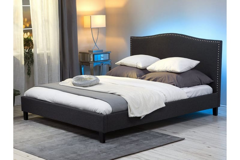Montpellier Dubbelsäng 180 200 cm - Grå - Möbler - Säng - Sängar med förvaring