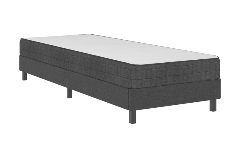 Resårsäng sängram grå tyg 100x200 cm - Grå - Möbler - Säng - Sängram & sängstomme